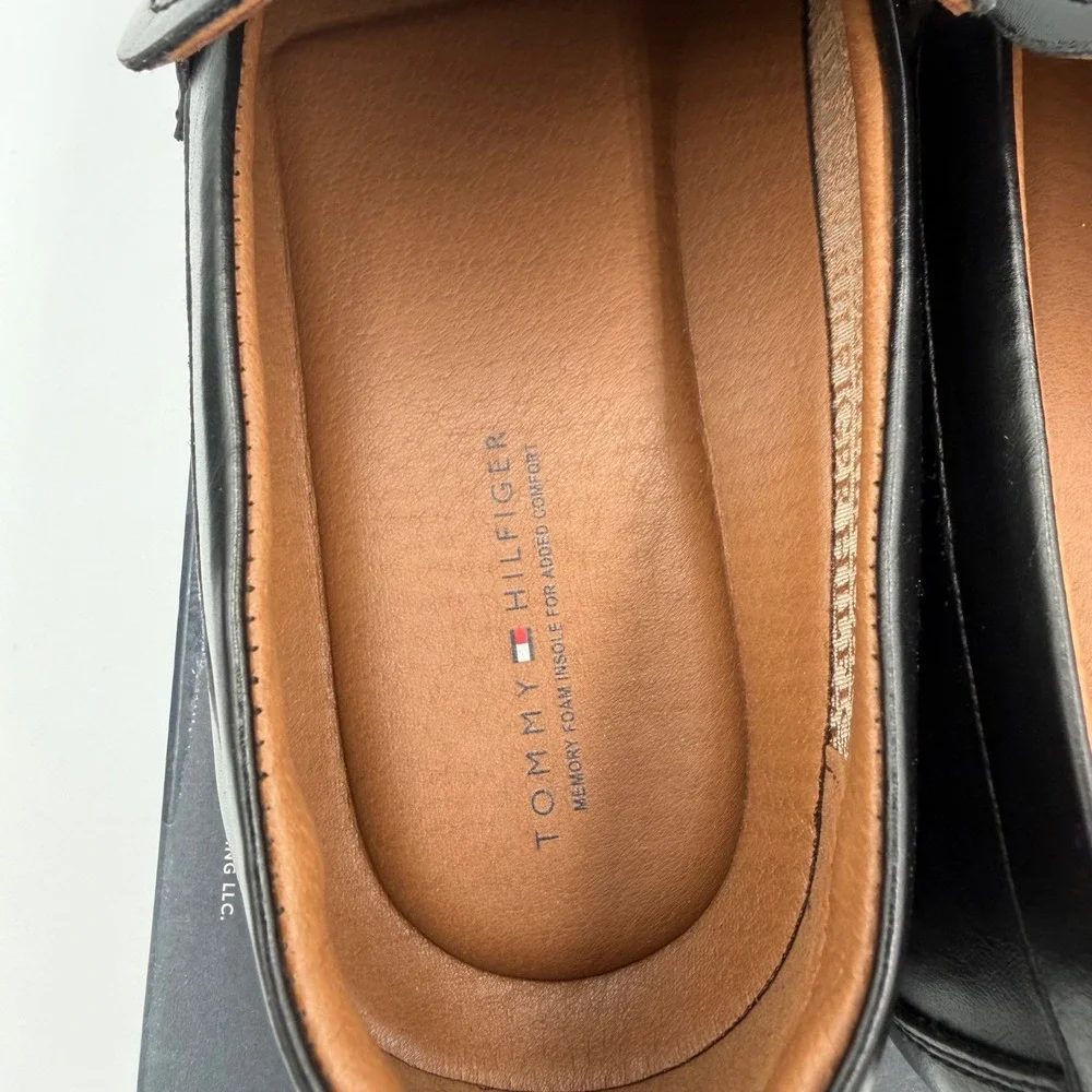 Tommy Hilfiger‎ Speer Mens Black Bit Loafers Memory Foam Dress Shoes SPEER 7.5 M